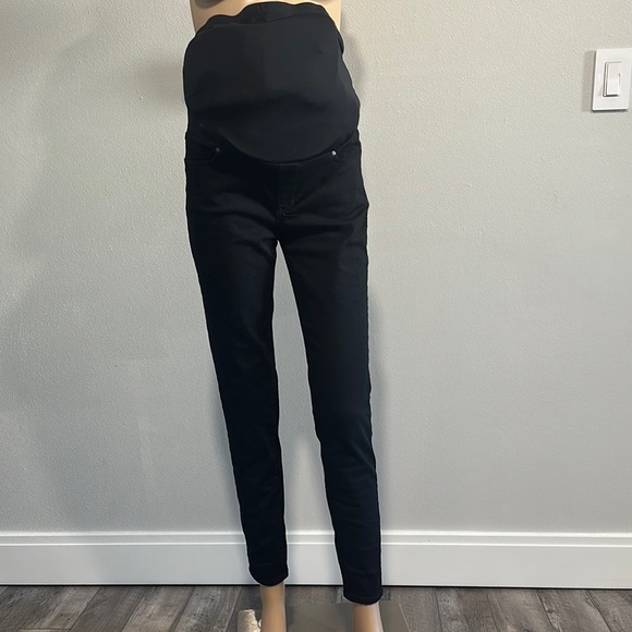 Black Maternity Skinny Jeans - Picture 1 of 6